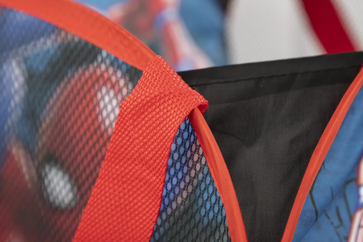 Jay Franco Marvel Spiderman Caminante de telarañas Cesta Plegable Infantil con Asas para Ropa y Juguetes
