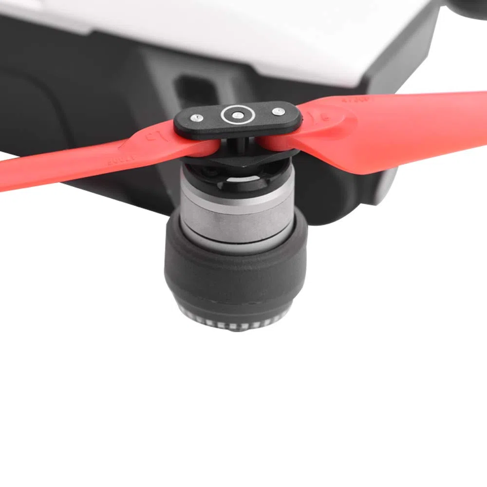 4 piezas de hélices de bajo ruido 4730F Drone Hélices compatibles con DJI Spark Quadcopter Drone Hélice Props Liberación rápida Plegable Hélice Reemplazo Accesorios (rojo+blanco)