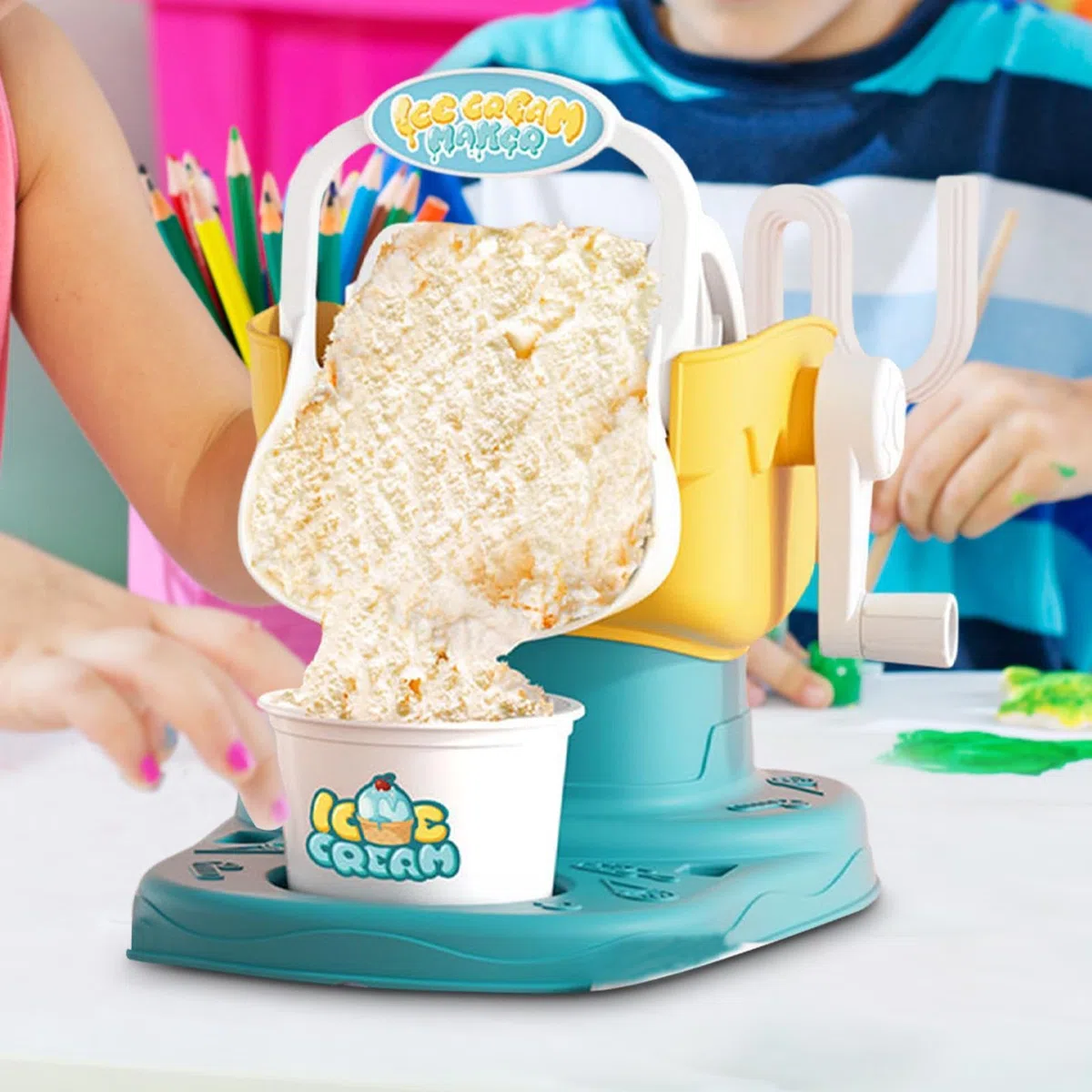 Máquina para hacer helados, Heladera para niños, Máquina de helado | Prepara manualmente yogur helado o helado en minutos, enfriamiento duradero y fácil de limpiar.