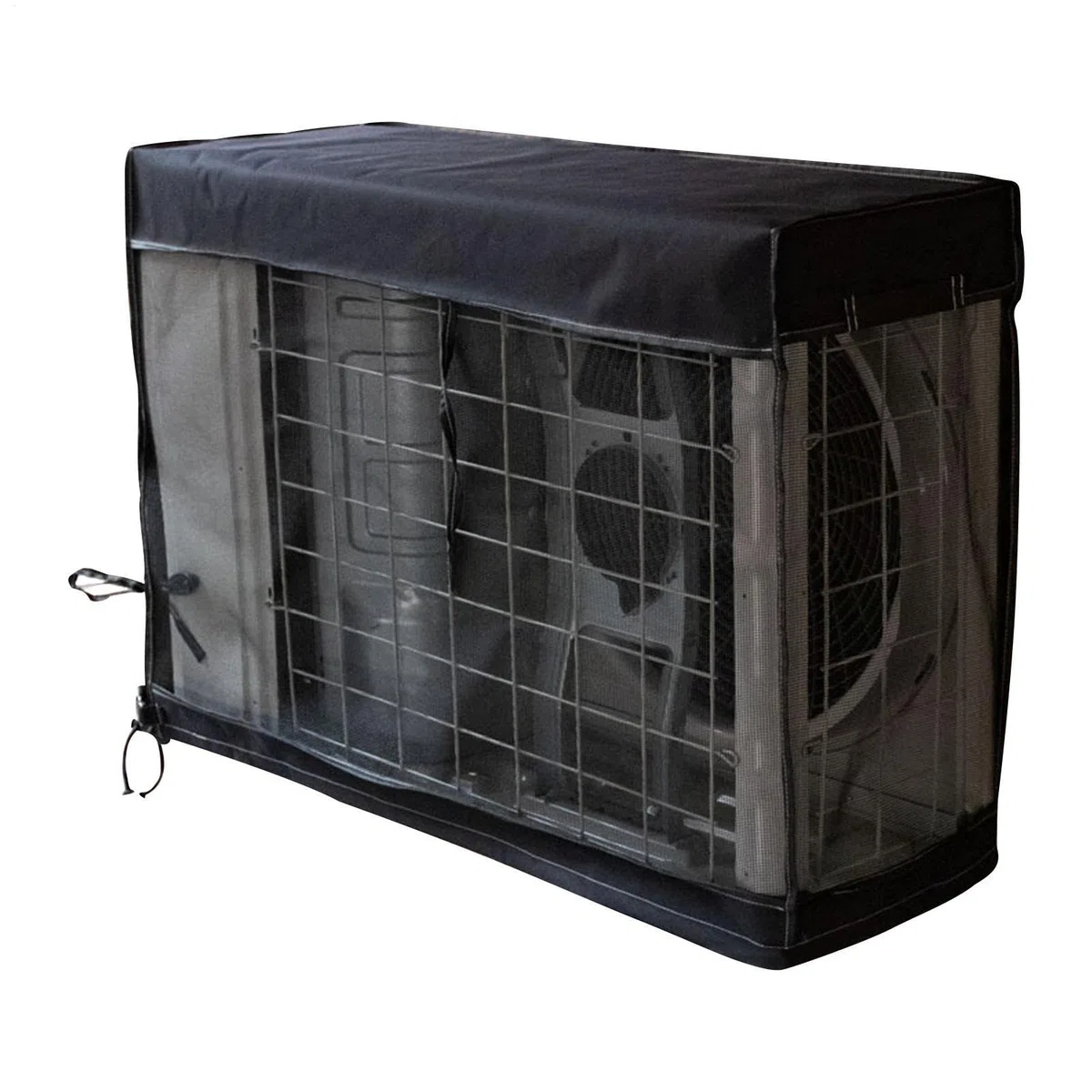 Cubierta de aire acondicionado para exteriores, protección de aire acondicionado, equipo resistente a la intemperie, ajuste, fundas protectoras lavables para prolongar la vida útil de tu