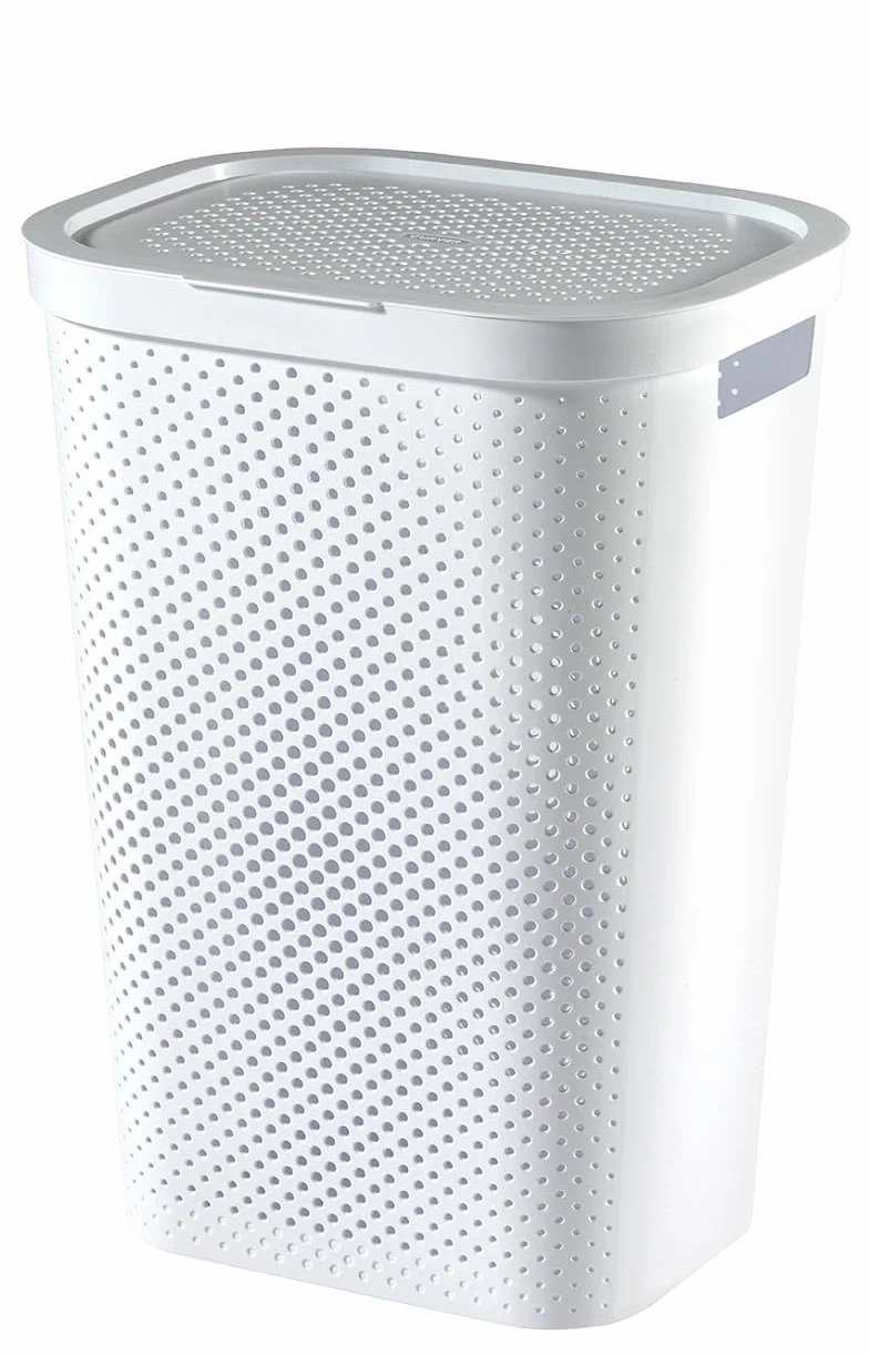 Curver Baúl para la Colada 60L Cesto de Ropa 44x35xH60 Blanco