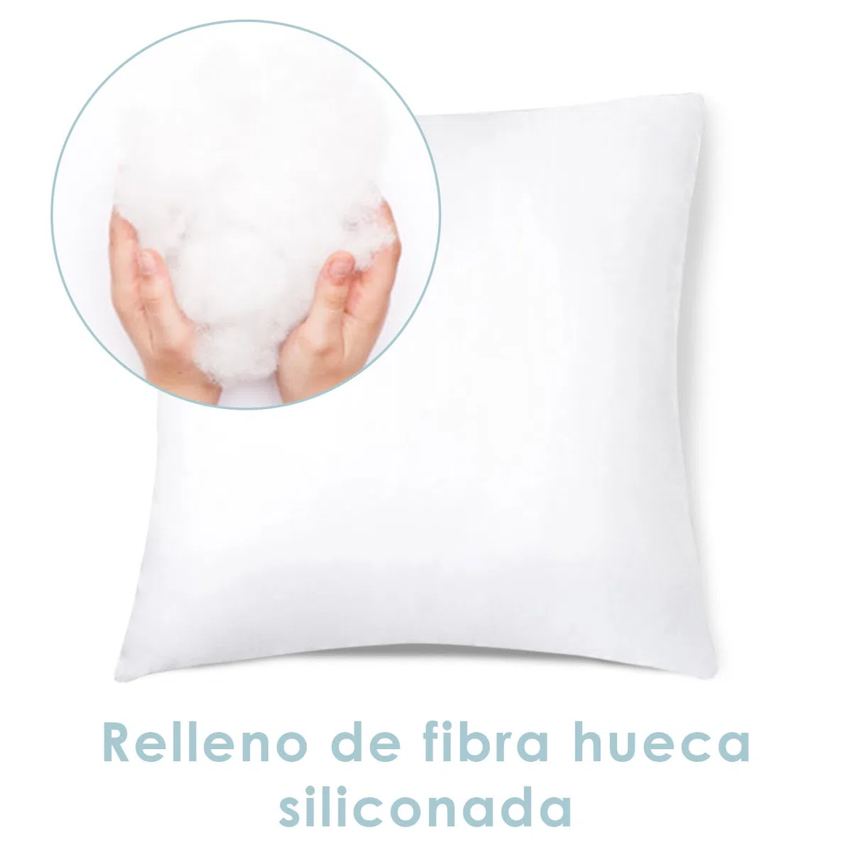 Aitsse- Relleno de Cojín de Fibra Hueca Siliconada de Alta Recuperación 2/4/6 Unidades, Suave, Mullido, Antialérgico. Cojín Decorativo para Casa, Dormitorio, Salón o Coche. (4, 45x45cm)