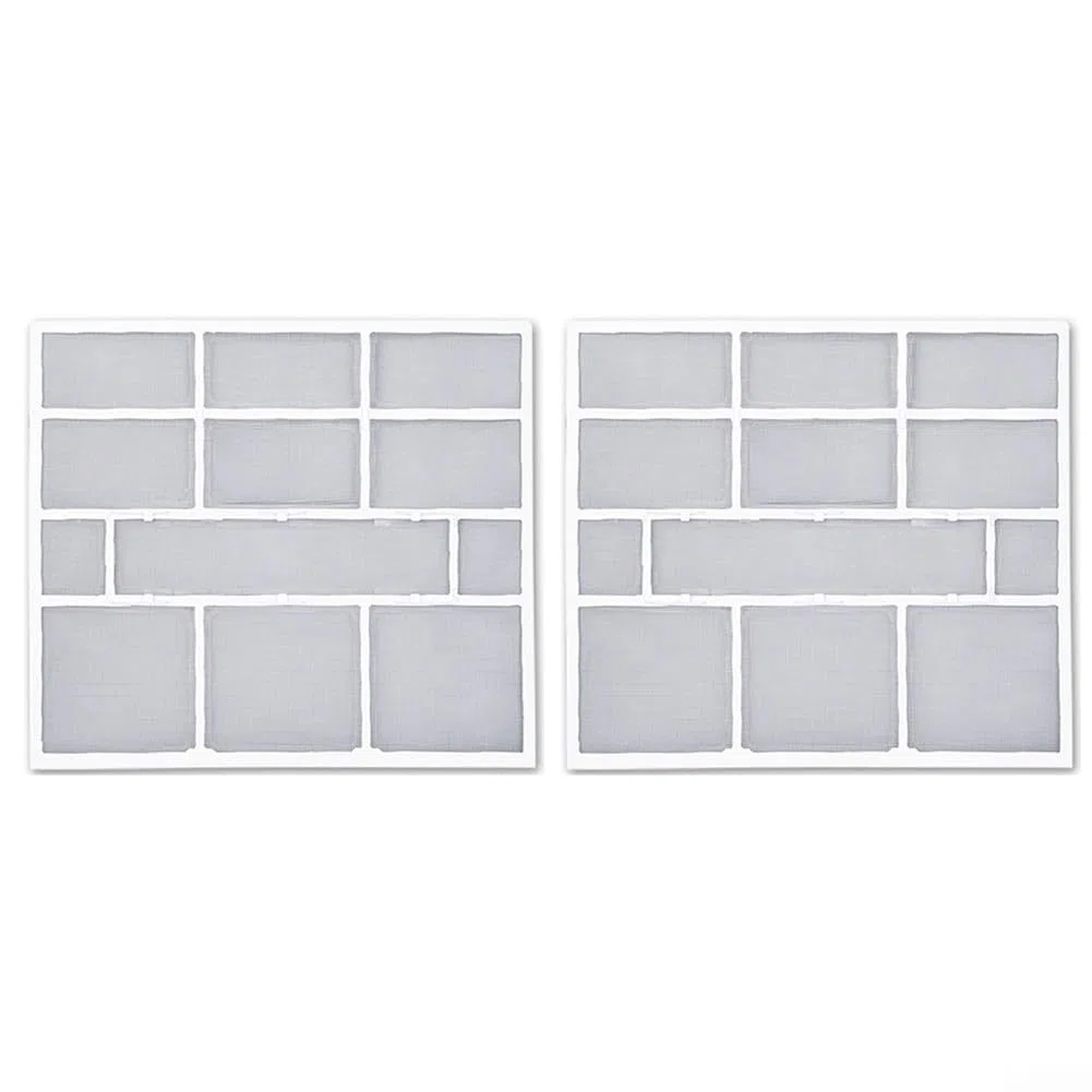 2 filtros de polvo para aire acondicionado, accesorios esenciales de unidad interior para un mejor flujo de aire (31 x 27,5 cm)