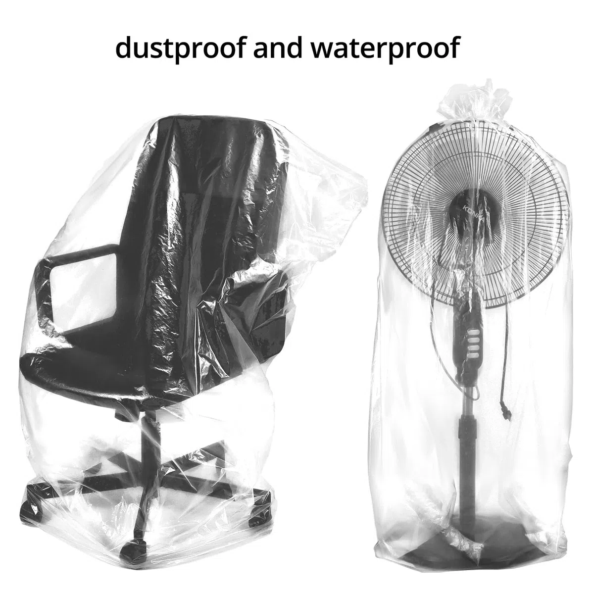 QWORK® 10 Piezas Bolsas de Almacenamiento de Plástico Transparente, 100x150cm Bolsas de Mudanza Extra Grandes, Bolsas de Plástico, para Equipaje, Maletas, Muebles, Edredones