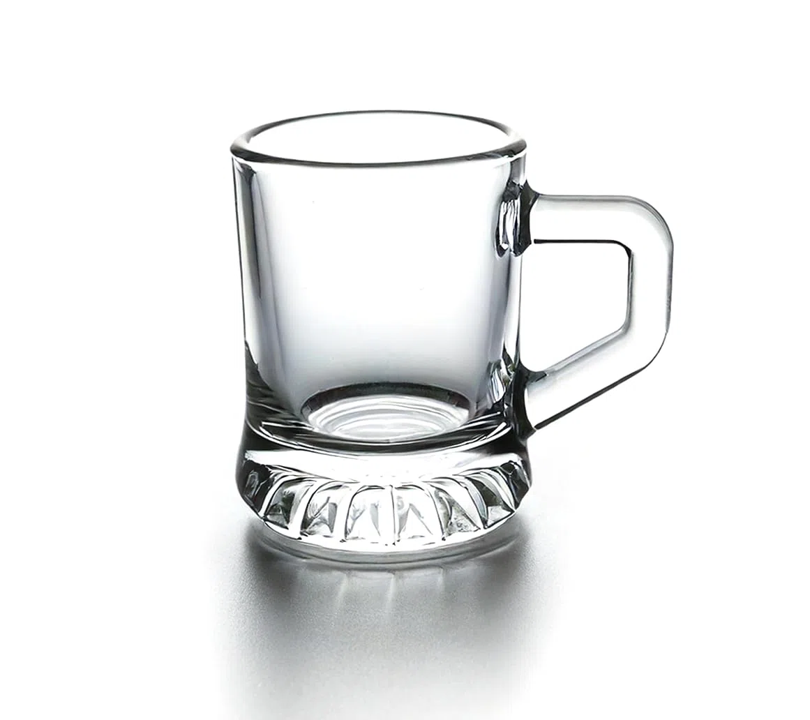 12 vasos de chupito con asa, jarra de chupito, pinnchen, fiesta, JGA, de cristal