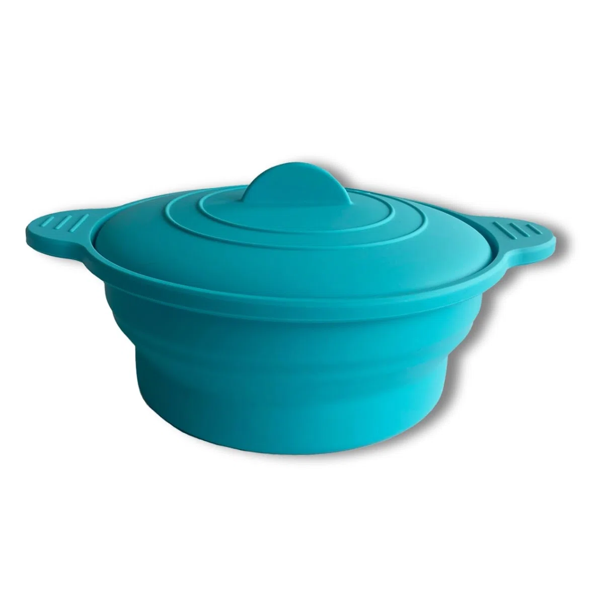 Vaporera Silicona 1200ml | Estuche Vapor Plegable De Silicona Para Horno Y Microondas | Cocinar Al Vapor U Horno Rápido y Saludable | Olla Vaporera Fácil De Guardar y Limpiar