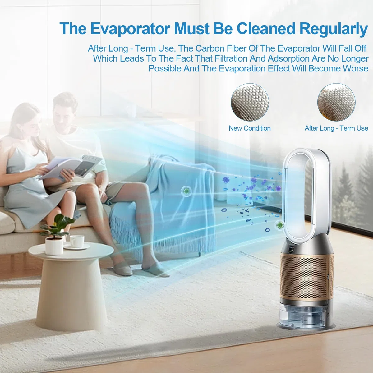 Filtro purificador de aire para Dyson-Pure Humidify Cool PH01 PH02 PH03 HP04 PH3A filtro de repuesto, filtro de evaporador, filtro de carbón, filtro de purificador de aire, filtro de
