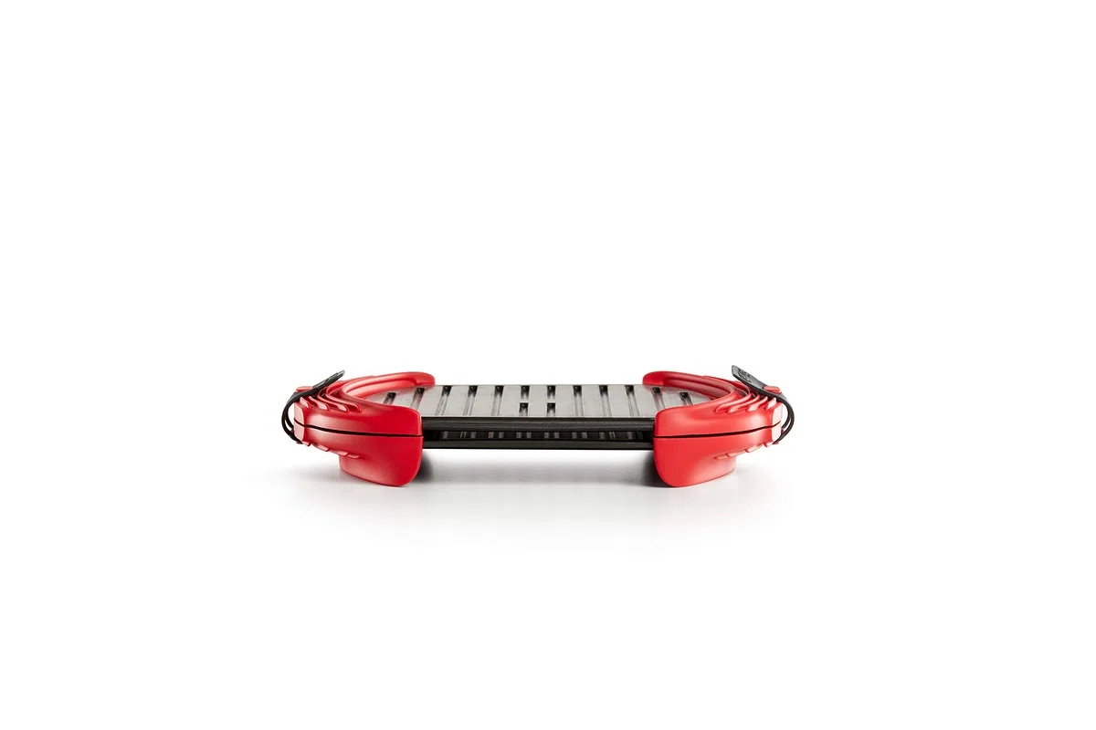 Lékué Parrilla/Grill especial para cocinar en microondas, Rojo/Negro, formato XL