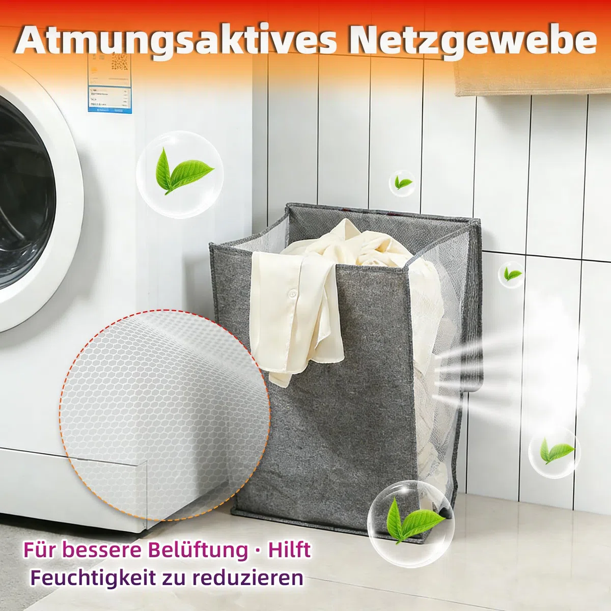 Cesto Ropa Sucia Plegable con Tapa Organizador Compresible Estrecho Gray-L