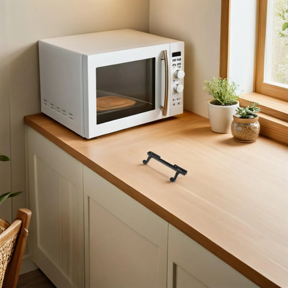 jojofuny 2 Cierres de Puerta para Microondas Plástico, Repuesto Compatible Modelo G80f20cn2l-b8, Gancho Pestillo para Horno Microondas, Piezas de Reparación y Repuesto Seguro para