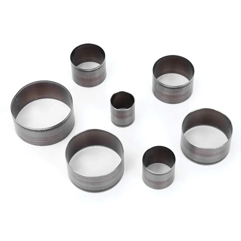 Herramienta de Perforación de Cuero, 7 Piezas Juego de Perforadoras, Troquelado Circular de Acero 20-50 Mm para Corte de Cuero