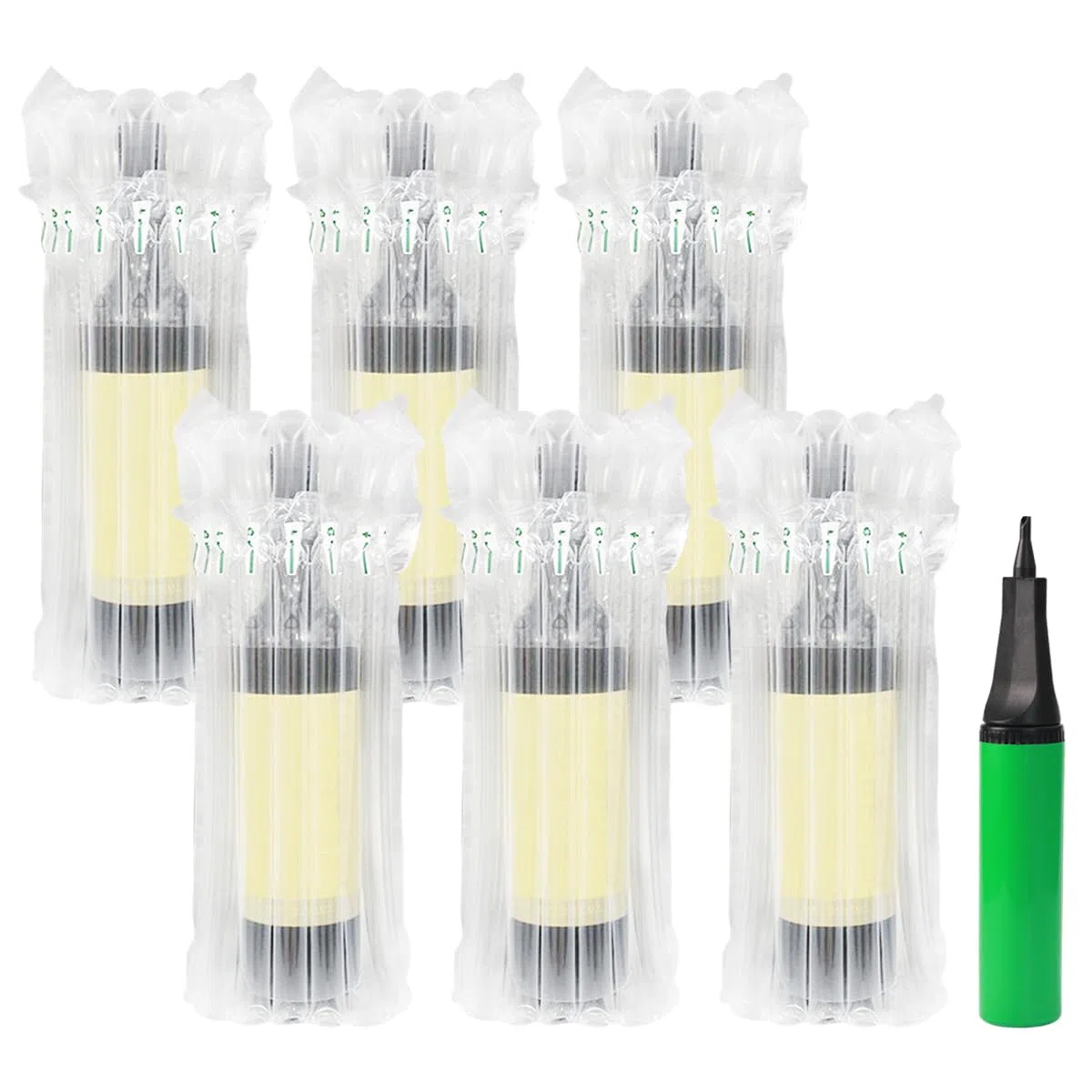 Protector de Botella de Vino, Paquete de 30 Bolsas de Botella Reutilizables para Vino con Bomba Gratis, Bolsa de Envoltura de Burbujas, Bolsas de Burbujas para Embalaje y Transporte Seguros