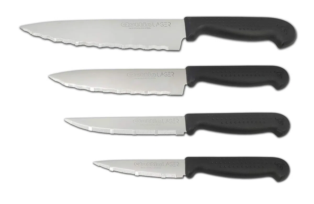 Quttin Laser Set 4 Cuchillos Cocina M.Puntos