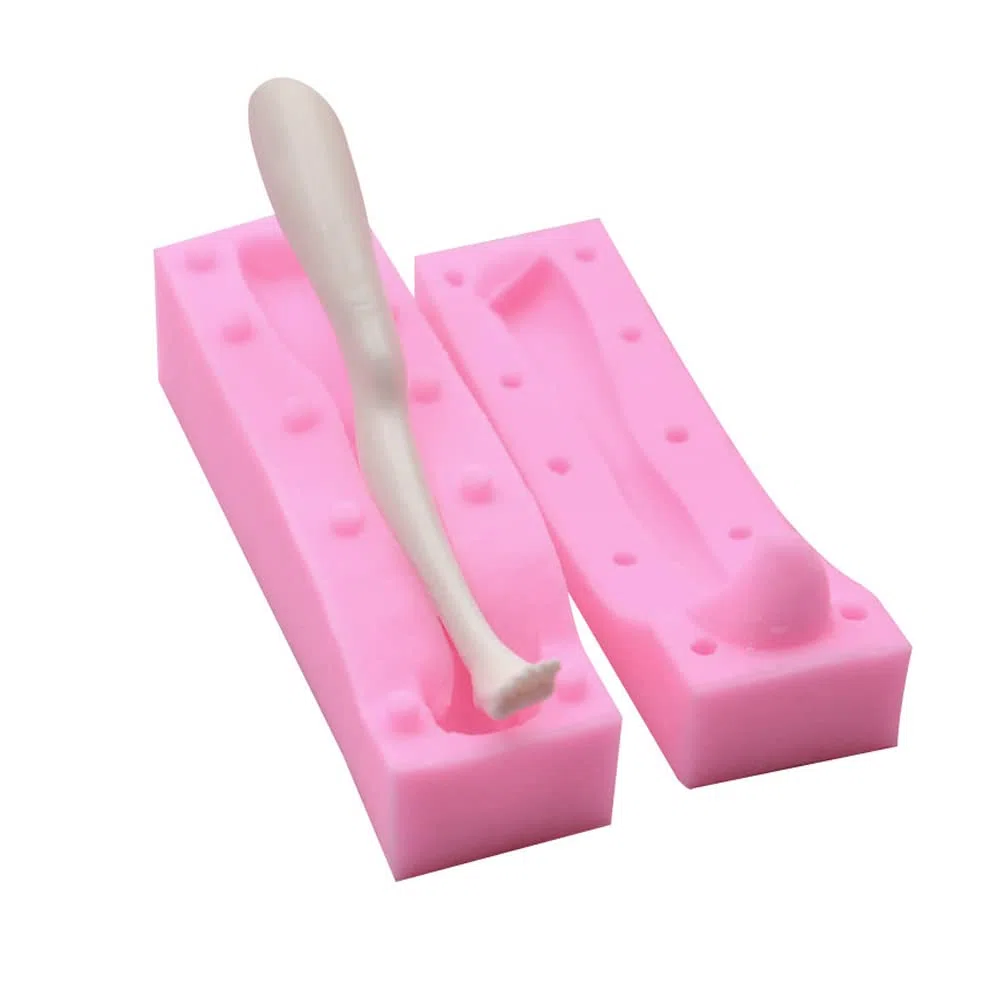 Molde de silicona 3D para cuerpo, pierna, brazo, cara, cabeza, muñecas modelo, fondant, manualidades, arcilla, reain, suministros de decoración de pasteles, herramienta para hornear (5 piezas)