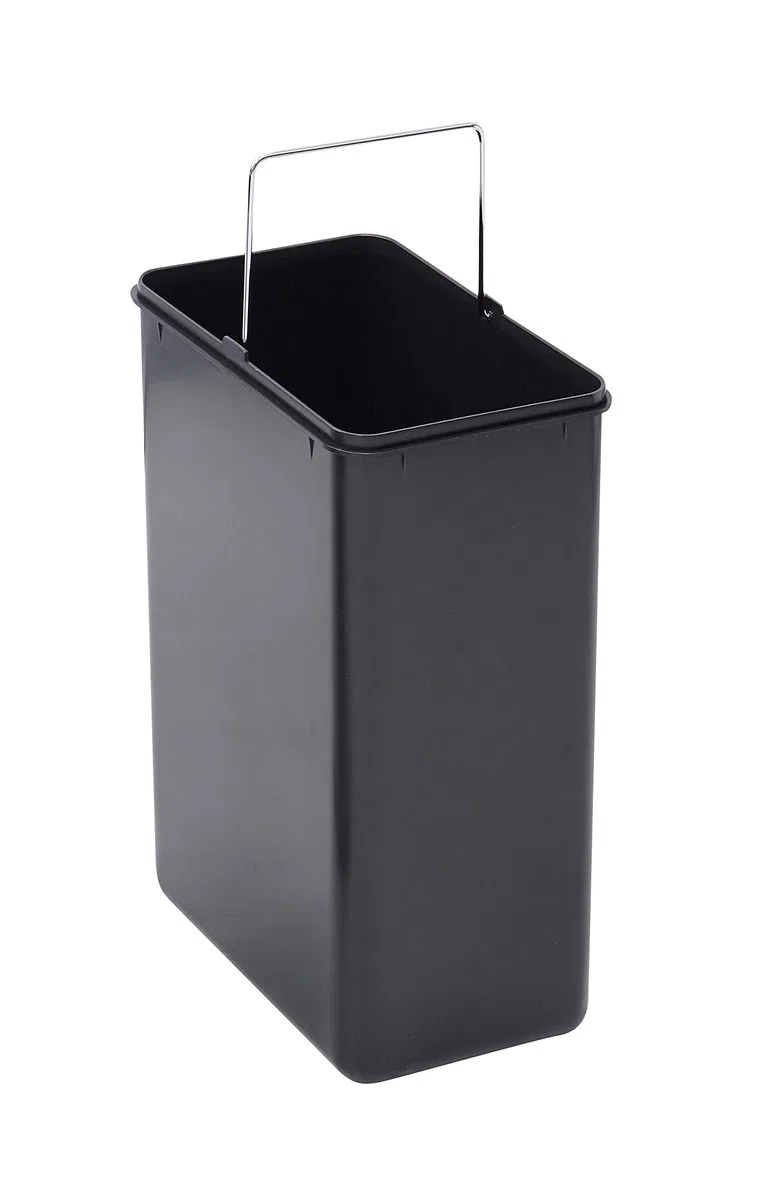 Arregui Step Bin CR705-BIN Cubo de Plástico de Repuesto para Cubos de Basura y Reciclaje Step Bin | 15L | con Asa Metálica | Compatible con CR705-30L y CR705-45L | negro