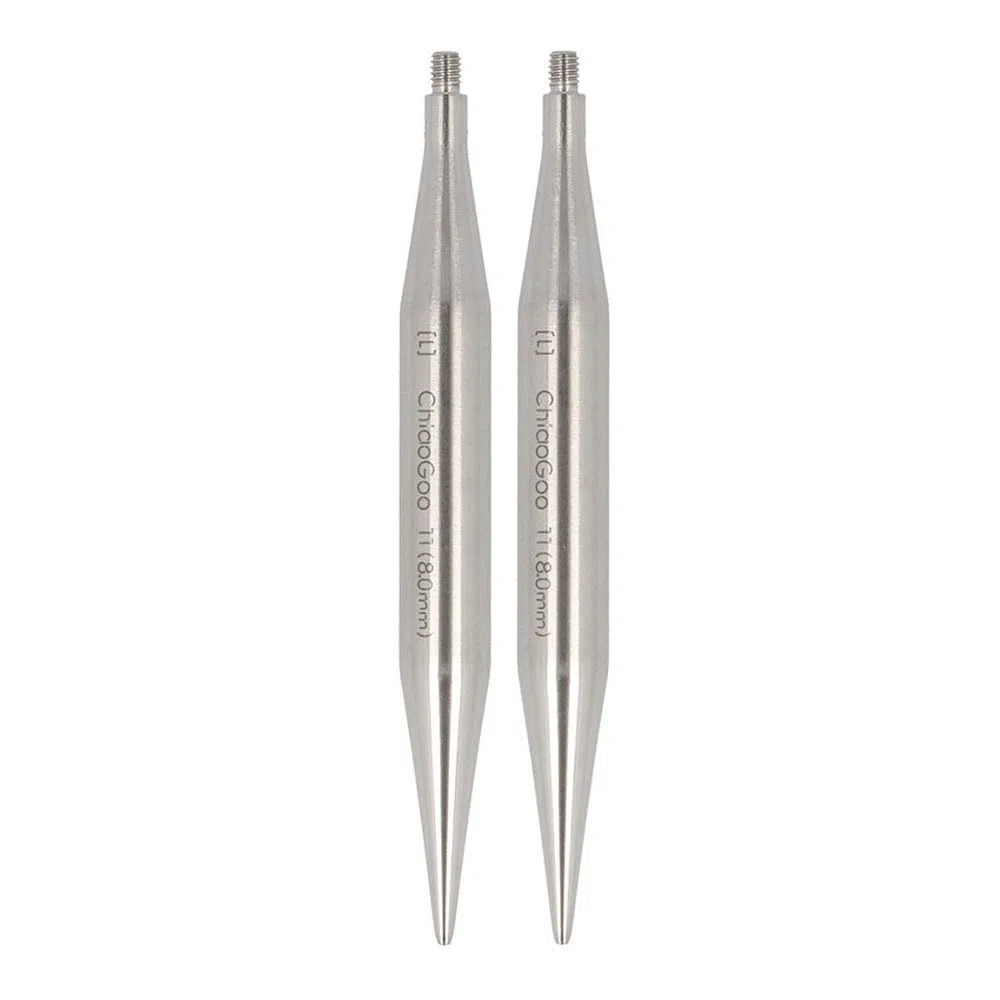 ChiaoGoo TWIST Lace Puntas de Aguja de Tejer Intercambiables de Acero Inoxidable 8 cm 2.75 mm 1 unidad