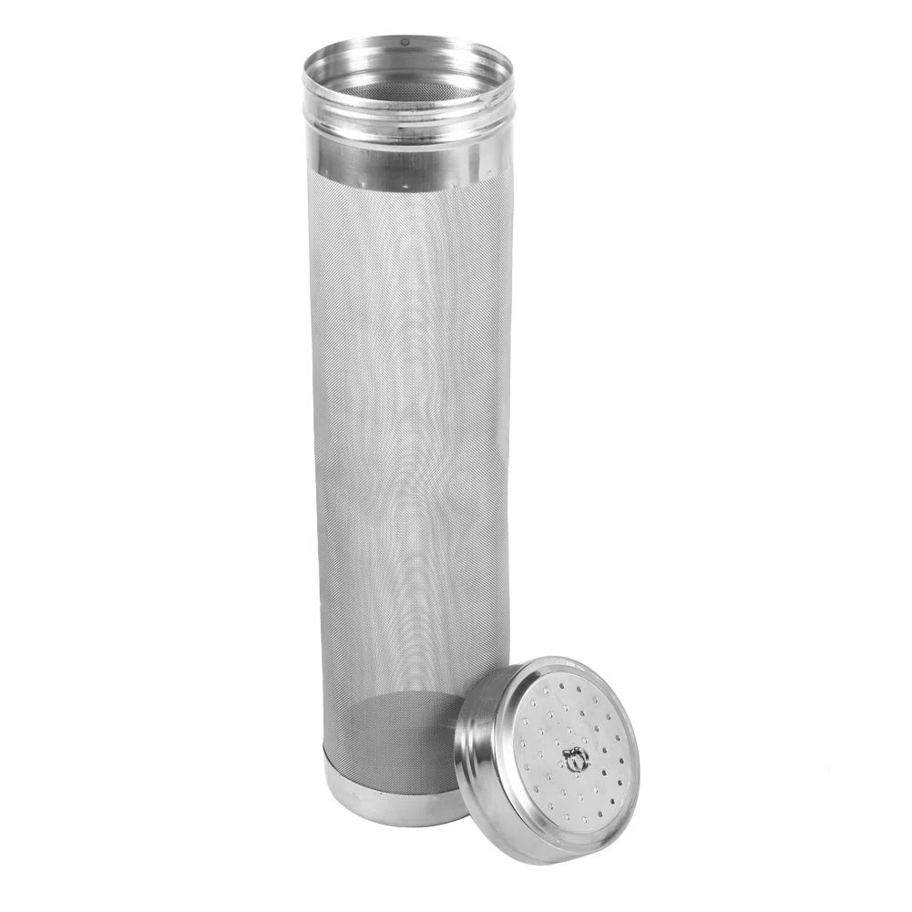 Filtro de Cerveza Homebrew, Filtro de Cerveza de Cartucho, Malla de 300 micrones Cerveza casera Cerveza Filtro, Acero Inoxidable Filtro de Tolva para Vino de Cerveza, para Cerveza de Vino(29 x 7 cm)