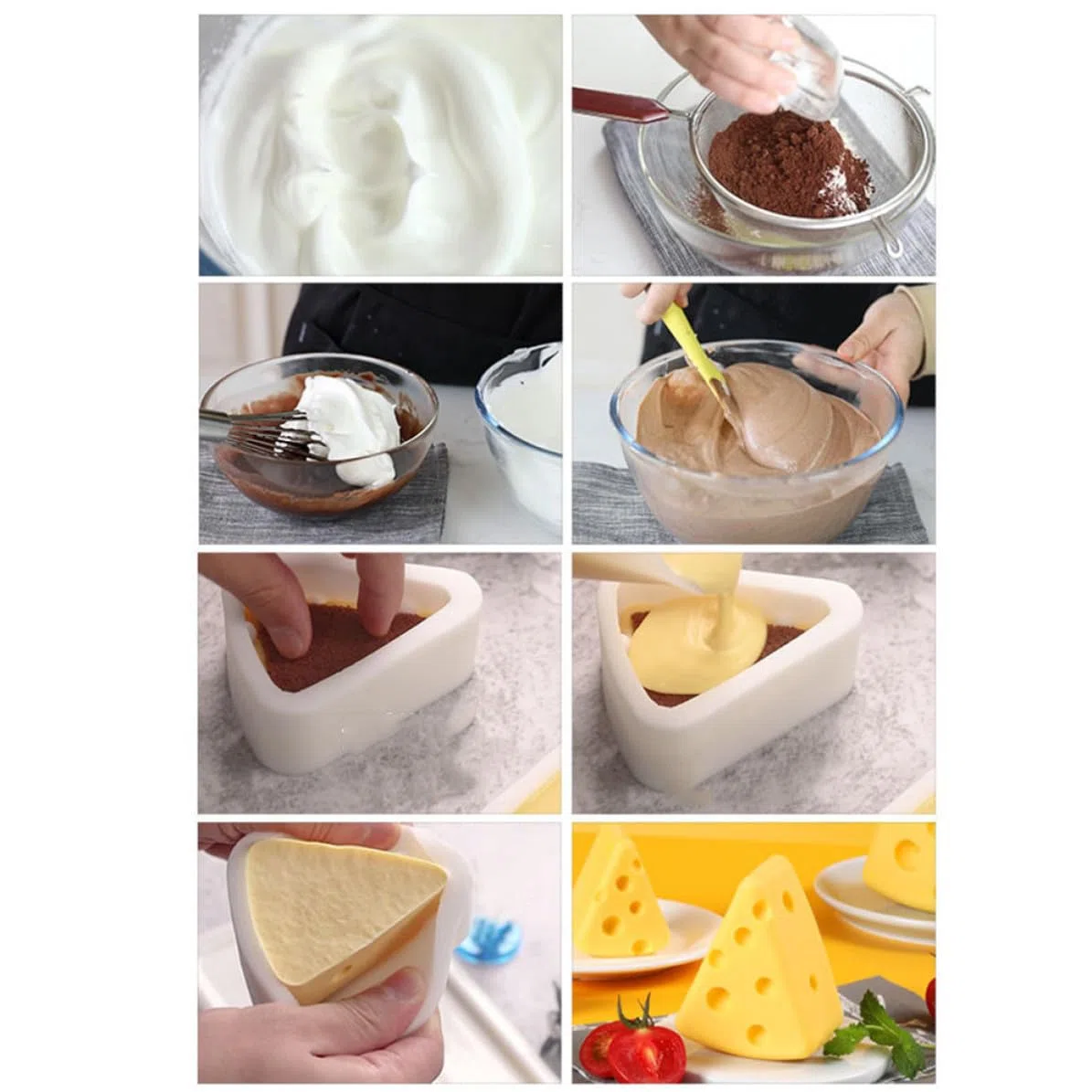Molde de Silicona para Pastel de Queso, Antiadherente y Resistente, Adecuado para Repostería Casera y Elaboración de Tartas Creativas
