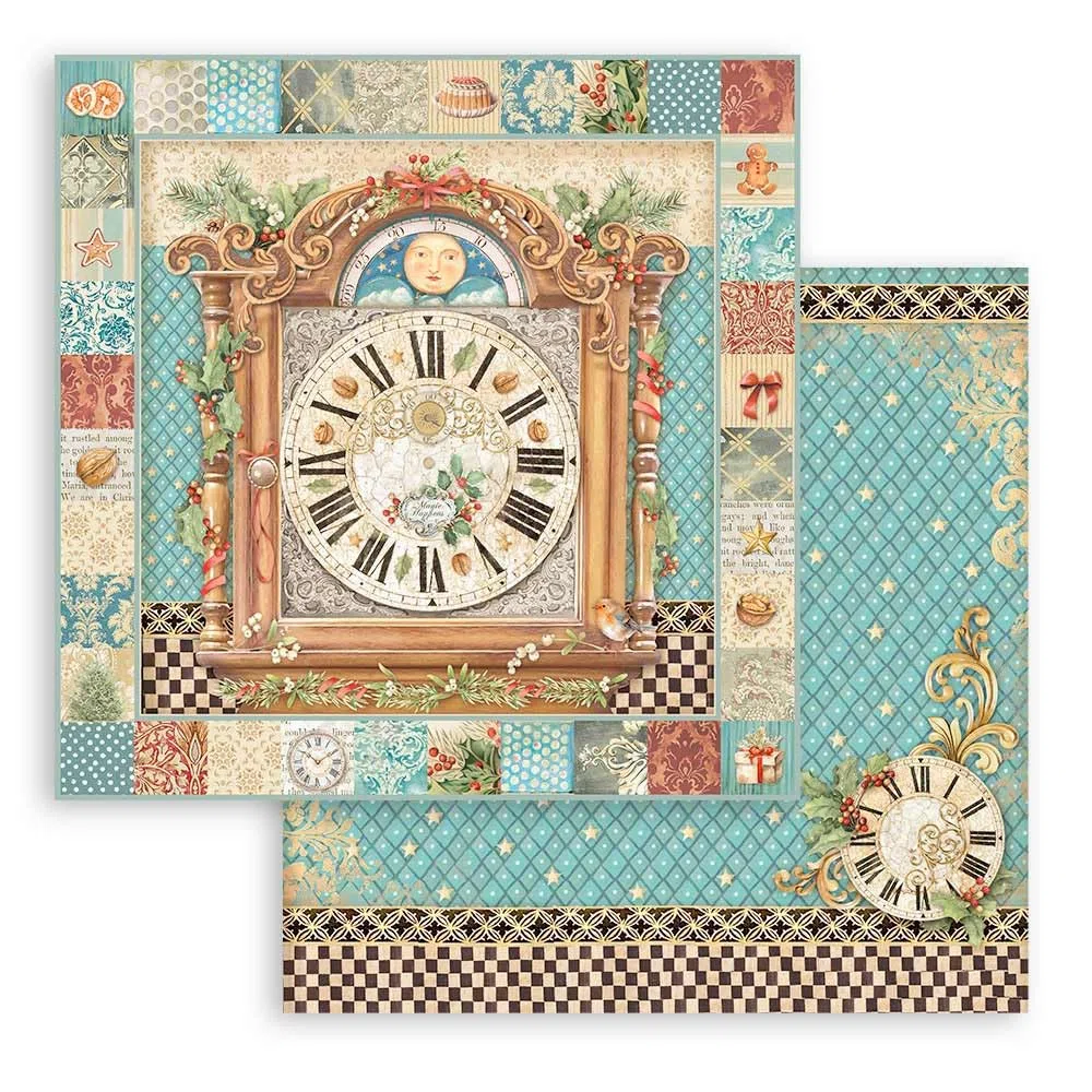 Stamperia - Scrapbook Paper Pad for Scrapbooks, Albums, Card Making, Bullet Journals, and More, Acid Free, Double-Sided, Perfect for Hobbies, Crafts and Gifting (The Nutcracker) (30,5 x 30,5 cm)