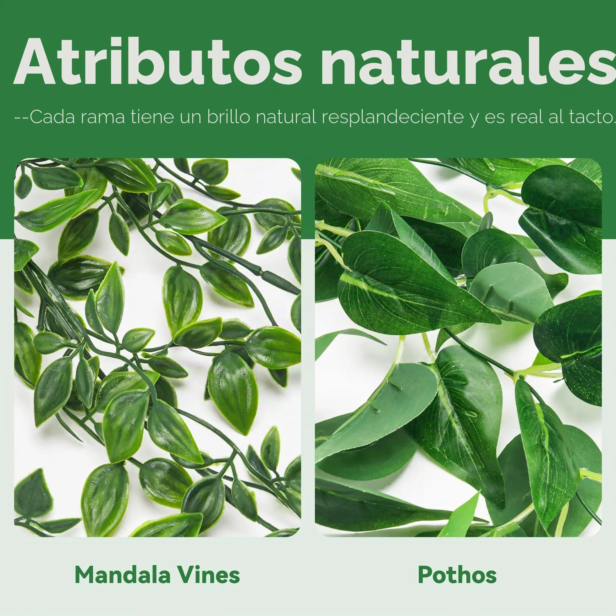 Der Rose 2 piezas de plantas falsas artificiales en maceta colgantes imitación de hiedra para interiores para decoración de baño, estante, pared, estantería