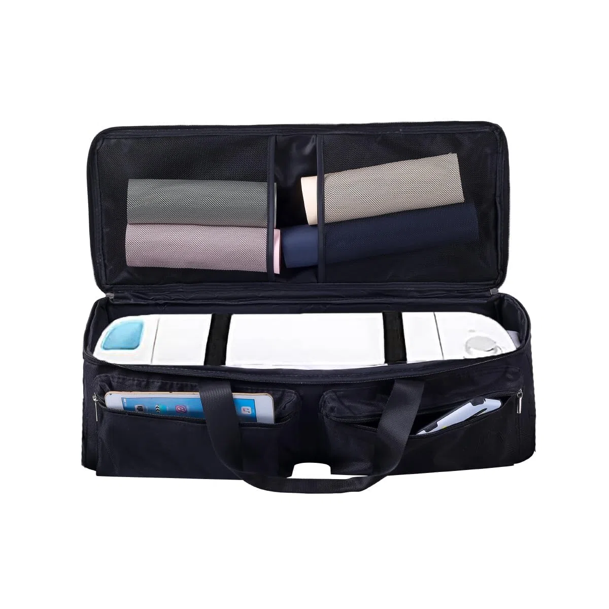bolsa de transporte compatible con Cricut Explore Air y Maker, mano compatible con Cricut Explore Air, Silhouette Cameo 4 y suministros, Black, bagonly, moderno