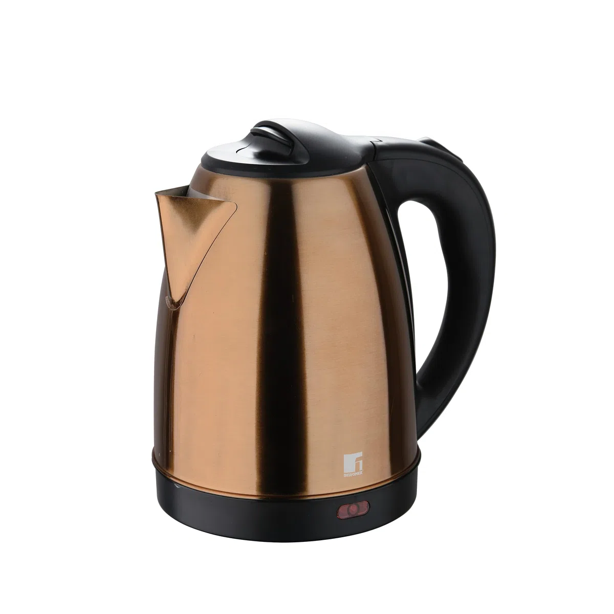 BERGNER Copper - Tetera Eléctrica de 1.800 W - Capacidad de 1.7 Litros - 1800 W - Función Apagado Automático - Desconexión De Seguridad Por Ebullición - Base inalámbrica de 360 grados