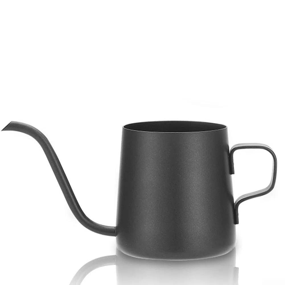 Pour Over Gooseneck - Hervidor de café con goteo manual, 250 ml/350 ml, acero inoxidable, a prueba de arañazos, resistente al calor (plateado 350 ml)