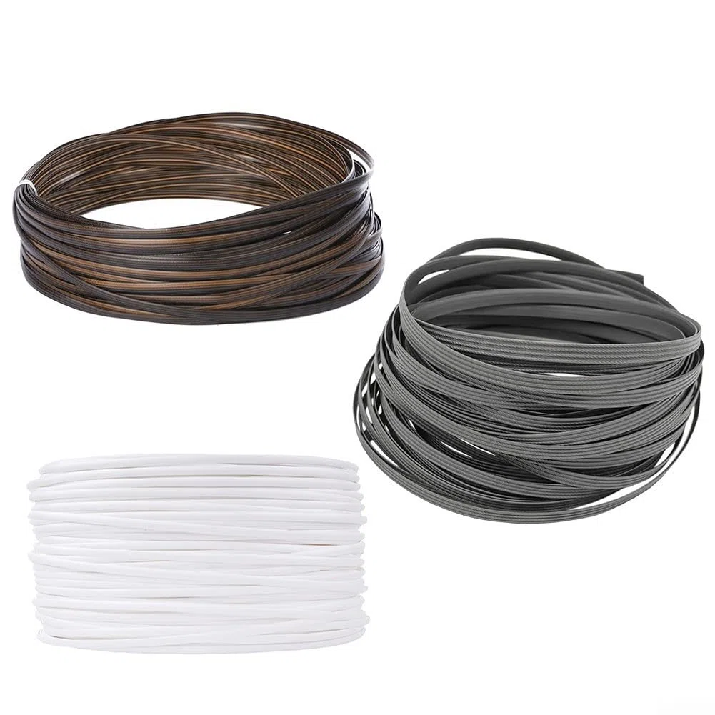 Material de tejido de ratán sintético, kit de reparación de muebles, rollo plano de tira de mimbre para silla, mesa, sofá, restauración de muebles de patio al aire libre, material de polietileno, 8 mm