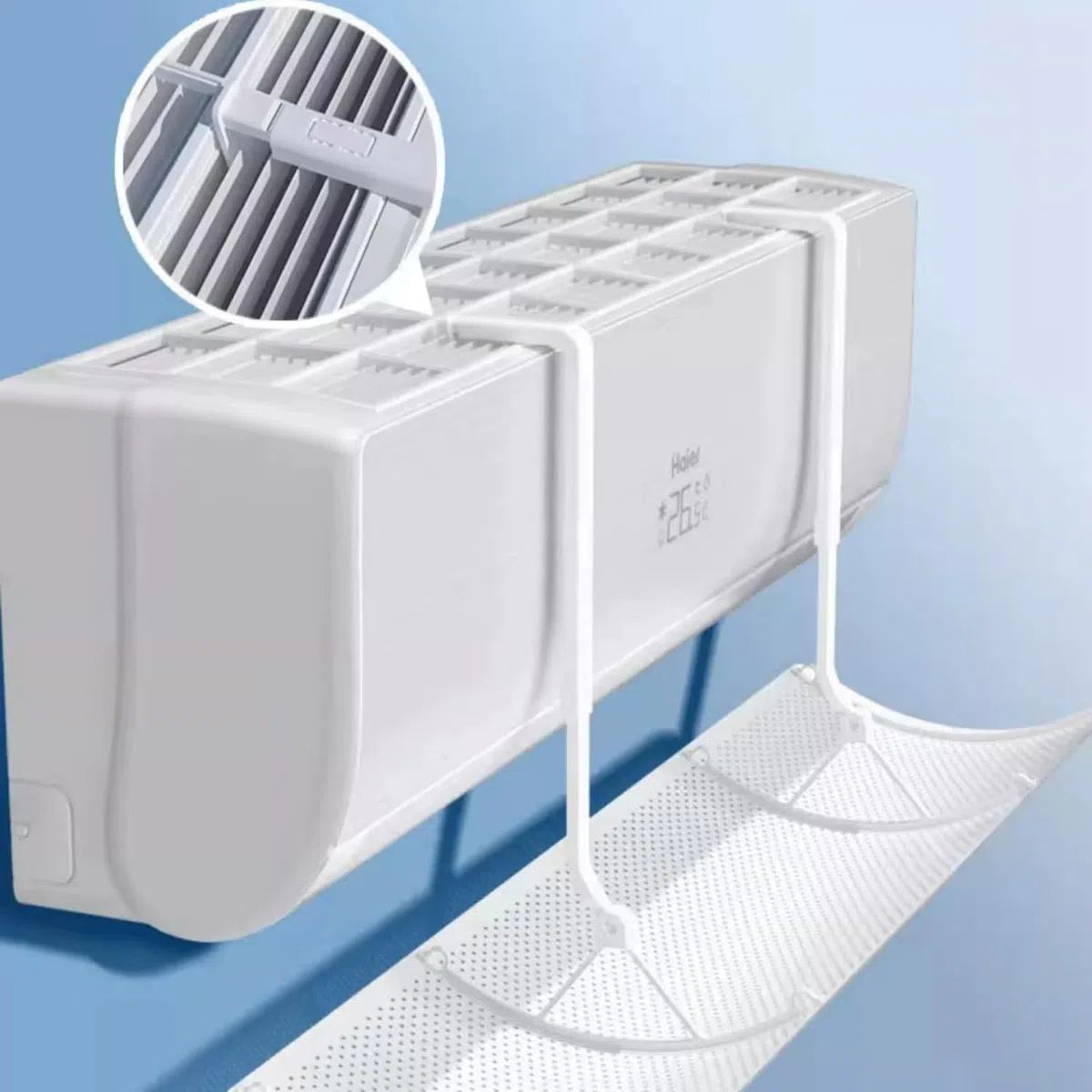 Deflector de aire acondicionado plegable universal, ajustable para parabrisas de aire acondicionado, escudo para casa, oficina, ancianos, bebés, mujeres embarazadas