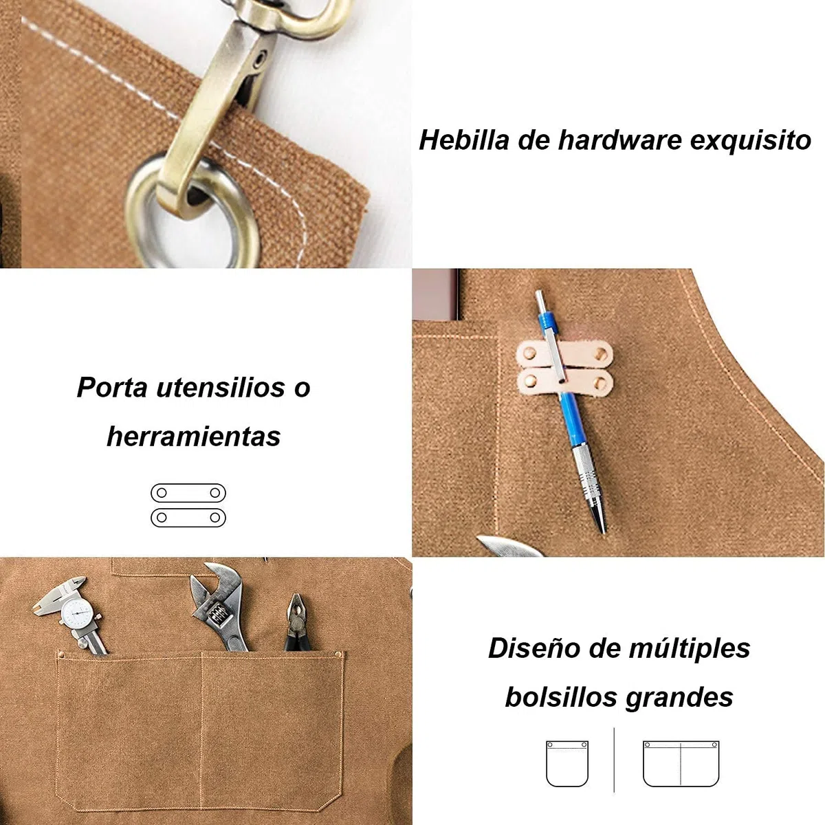 Delantal de lona para hombre y mujer, delantal de cocina vaquero con bolsillos, delantal para barbacoa para hombres y mujeres, delantales largos para cocinar, hornear, regalo para chefs, abuela