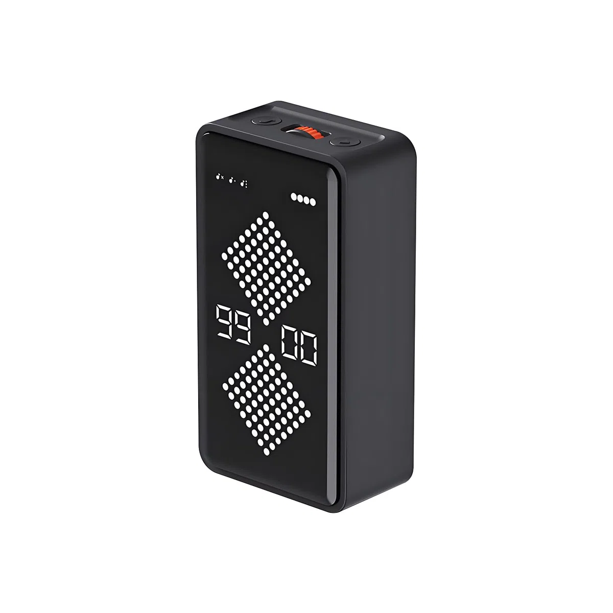 QUMOX F8 Temporizador de Reloj de Arena Digital – Temporizador Volteable con Pantalla LED, Cuenta Regresiva y Cronómetro, Silencioso, Magnético, Recargable, para Estudio, Cocina y Oficina (1–99 Minuto