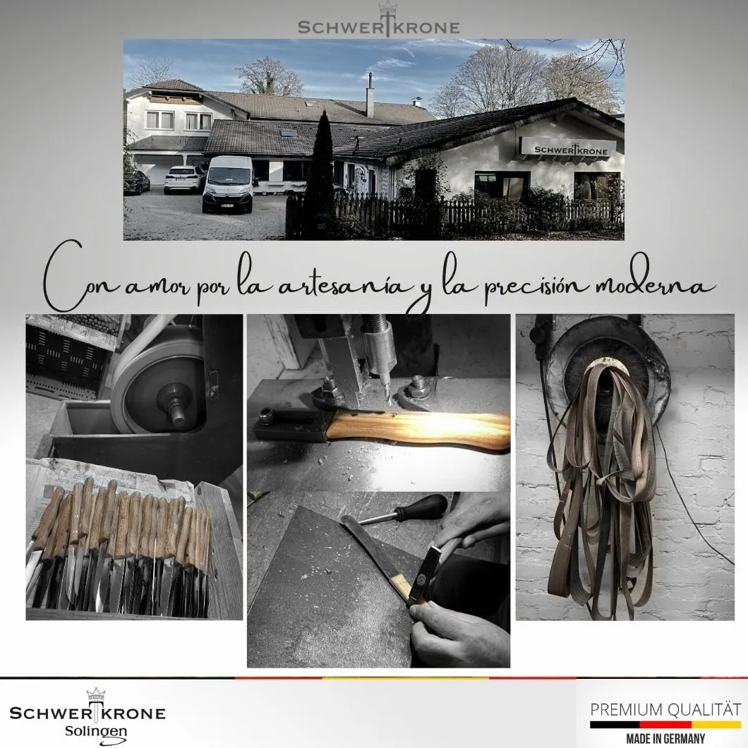 Afilador para cuchillo de Solingen – 34 cm/De Cromo Vanadio Acero Inoxidable//cuchillo afilador Negro
