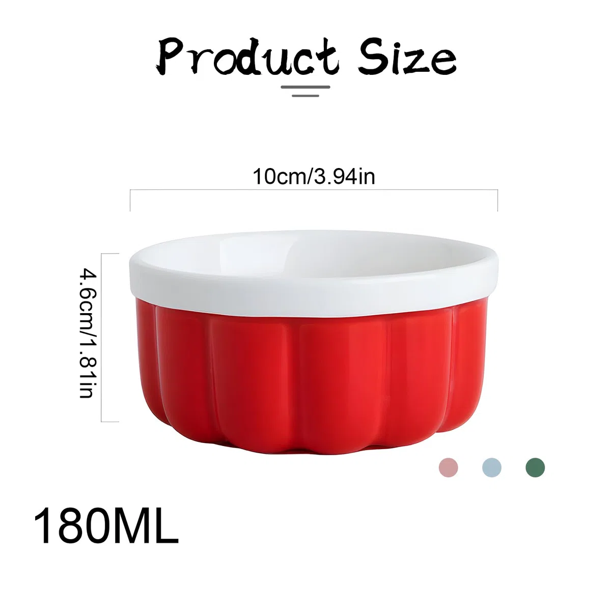 Juego de 4 moldes para souffle de cerámica, color crema brulee, apto para horno, 180 ml