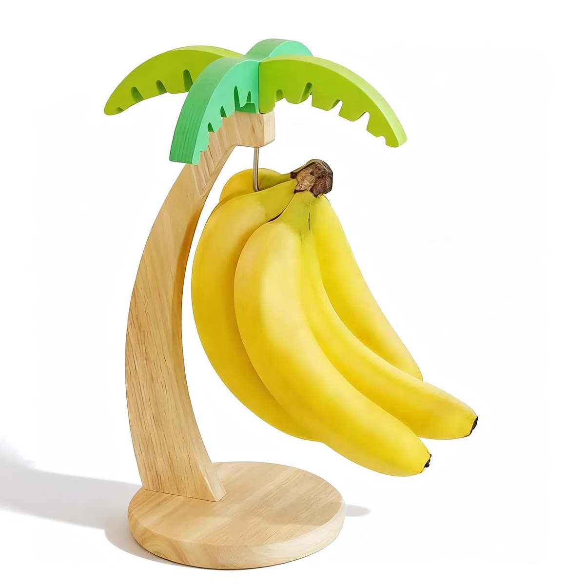 Estante Para Plátanos, Cesta de Fruta Para Cocina con Ganchos, Soporte de Madera Para Plátanos, Utensilio de Cocina, Evita que se Magullen, Mantiene los Plátanos Frescos