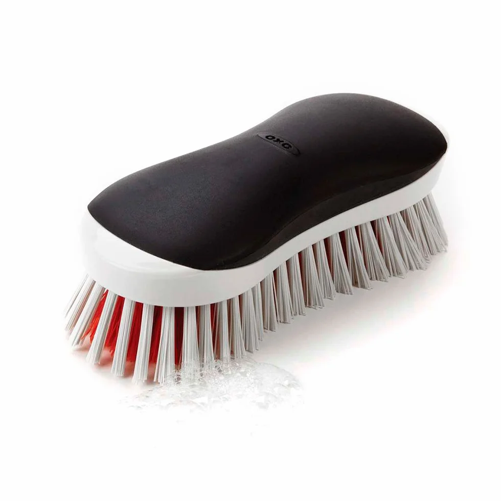 OXO Good Grips Heavy Duty Scrub Brush Cepillo de Limpieza Resistente, Negro, 6.9 x 7.6 x 26.6 cm