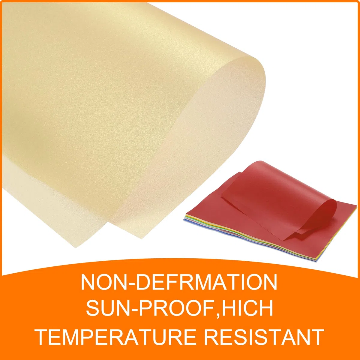 QUARKZMAN Papel de Pergamino de Colores, 40 Hojas de Transparencia Naranja Amarilla 8.5 x 11 Papel de Pergamino Imprimible, Hojas de Pergamino Translúcido para Imprimir Invitaciones de Boda