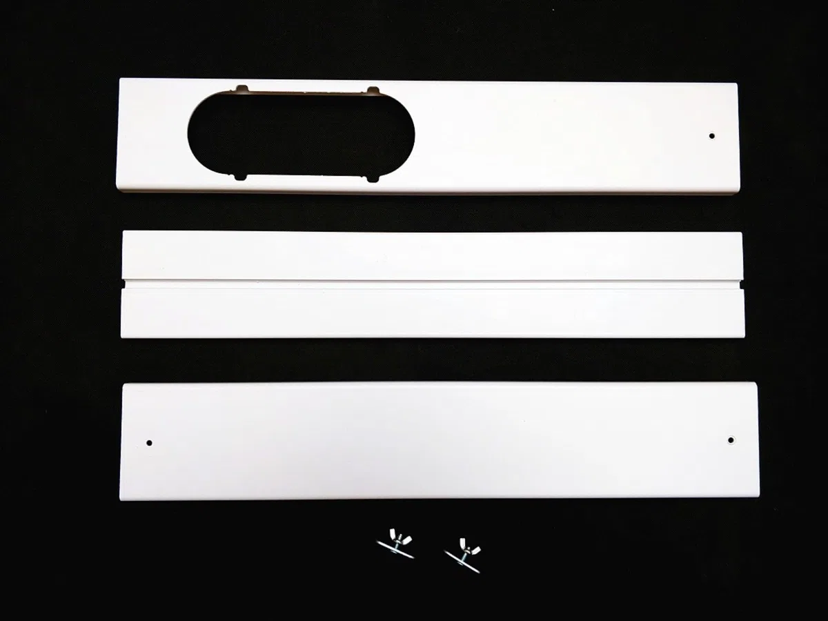 Kit de ventilación de aire acondicionado de puerta corredera, sello de ventana de aire acondicionado portátil, longitud ajustable fácil de instalar y desmontar placa de sellado de ventana, sello (B)