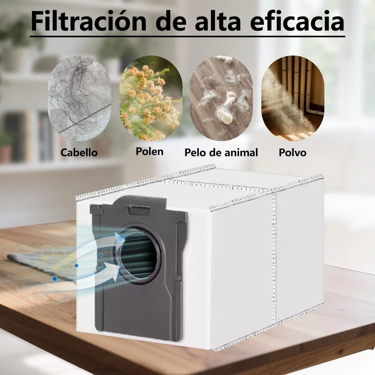 17 Piezas de Accesorios para Dreame L10s Ultra Gen 2, L10s Pro Ultra Heat, para Mova E30 Ultra Aspirador, 1 Cepillo Principal, 4 Toallas, 4 Filtros, 4 Bolsas de Polvo, 4 Cepillos Laterales