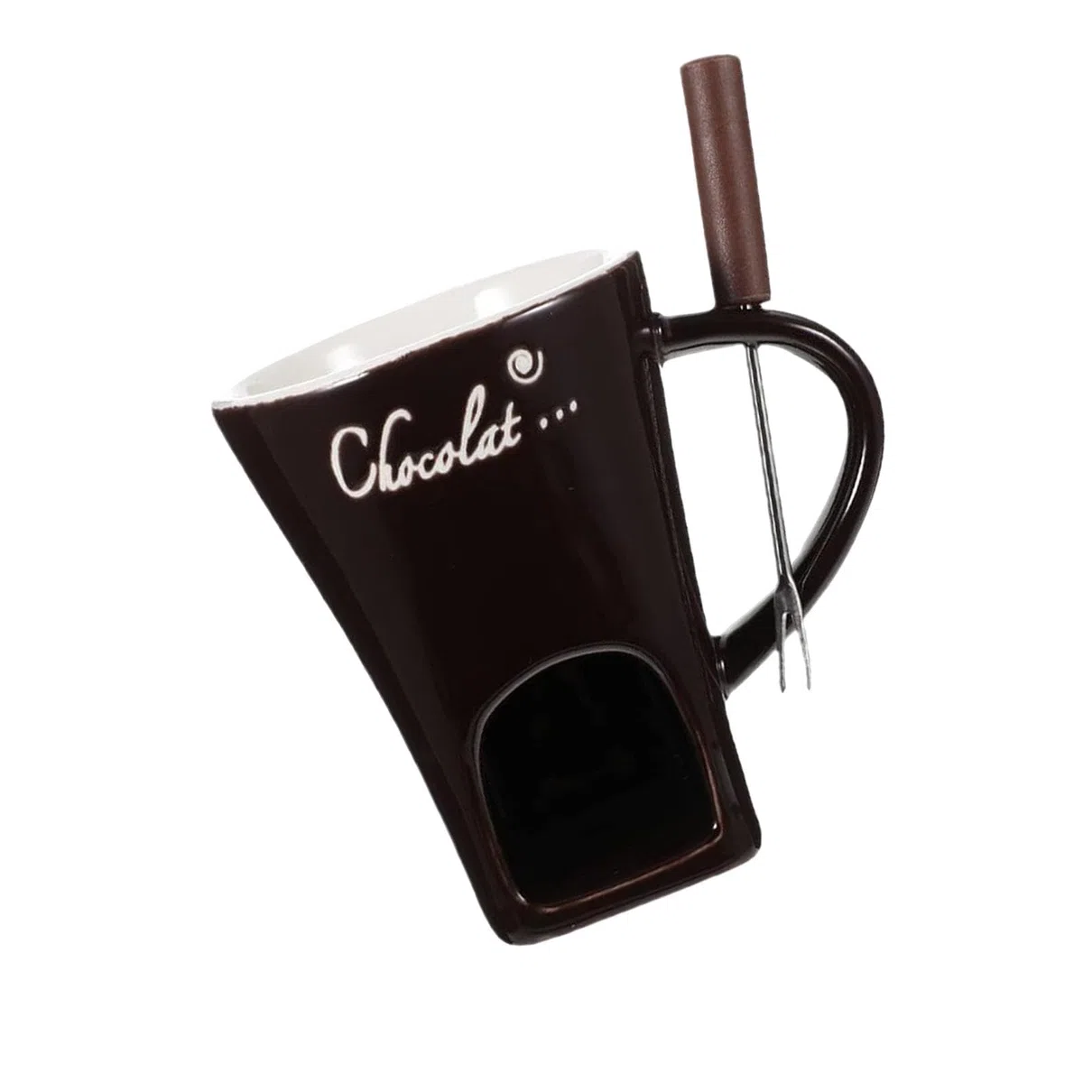 Taza para Fondue de 130 ml, para Calentar Dulces, para Aniversario, Cocina, Compromiso, MarrÓn