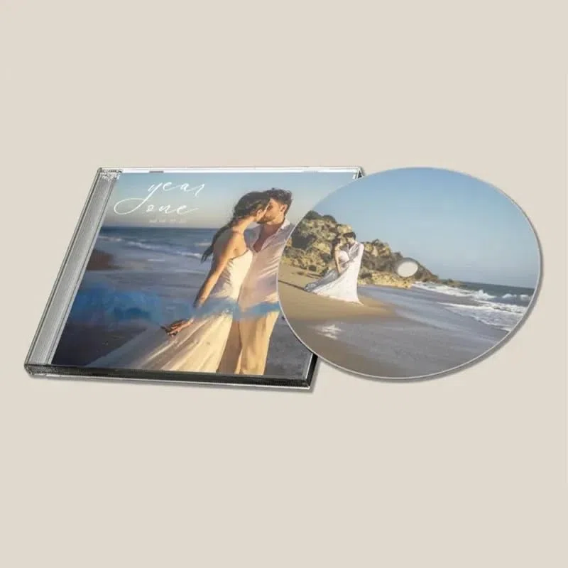 CD Personalizado y Estuche de 16 Canciones | Regalo de San Valentín, Aniversario o Boda | PrintYourDisc | Álbum de CD Personalizado