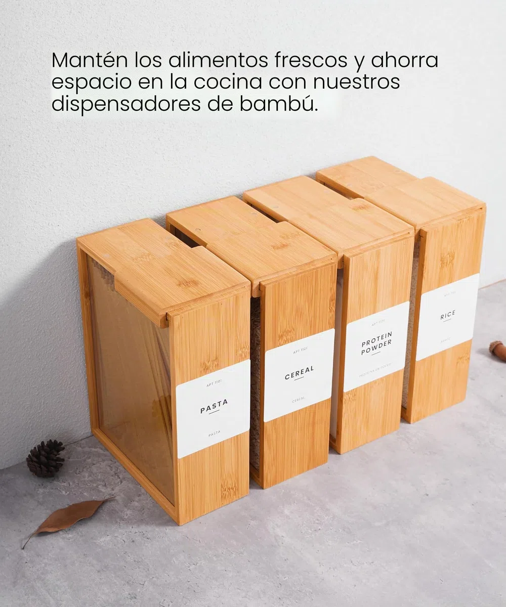 APT 1101 Dispensador de alimentos de 2 litros | Organizadores de cocina | Contenedores de cereales y almacenamiento