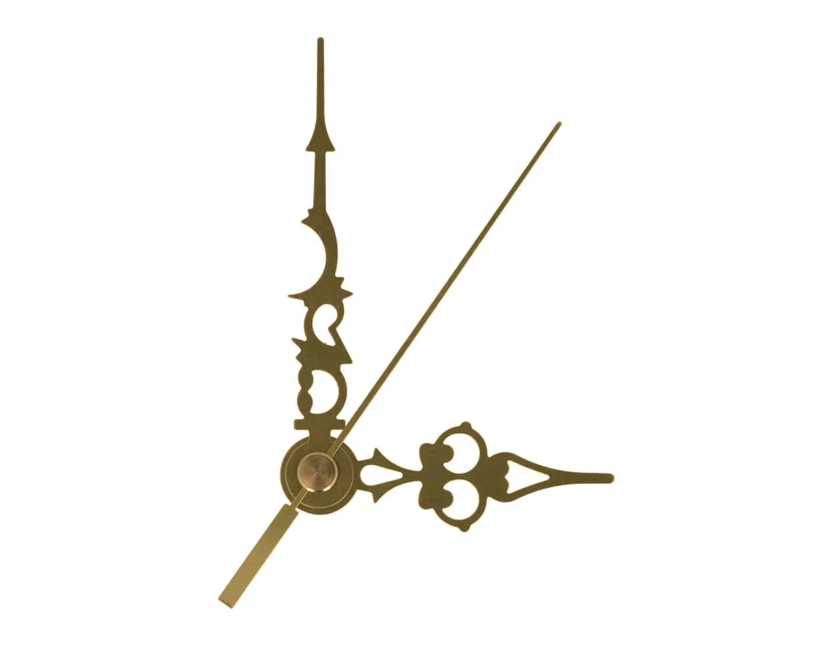 INNSPIRO Kit manecillas Reloj Aluminio Dorado 76 y 52mm. 25u., para Crear Relojes únicos, Manualidades y Scrapbooking