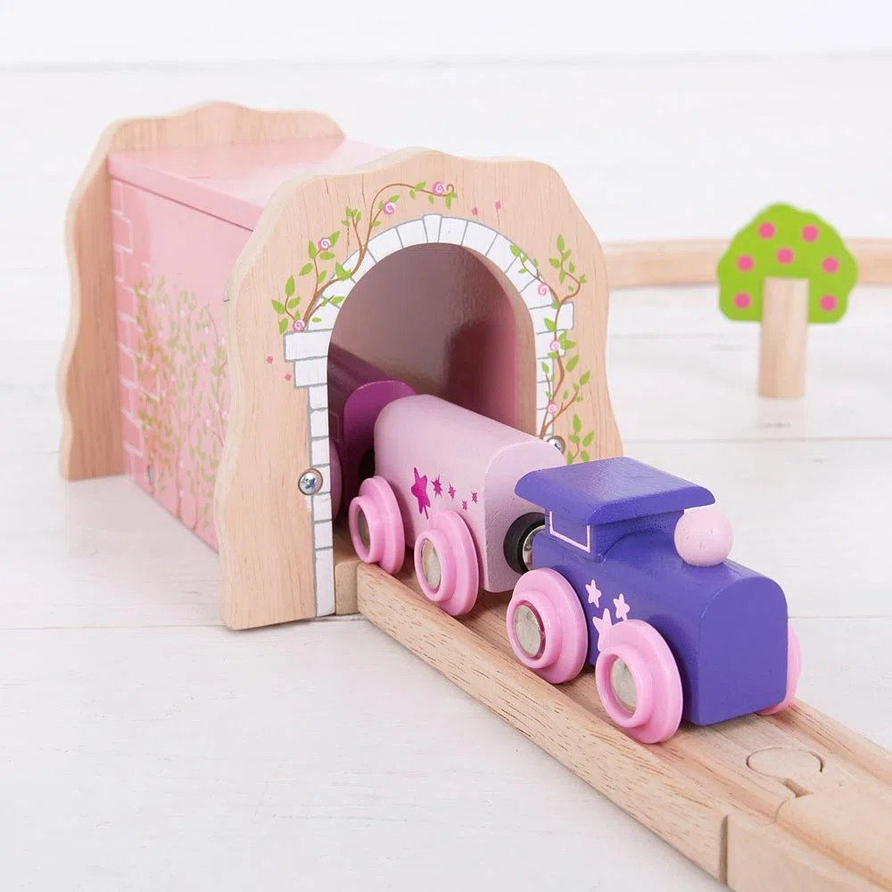 Bigjigs Rail T?nel de Ladrillos Rosas