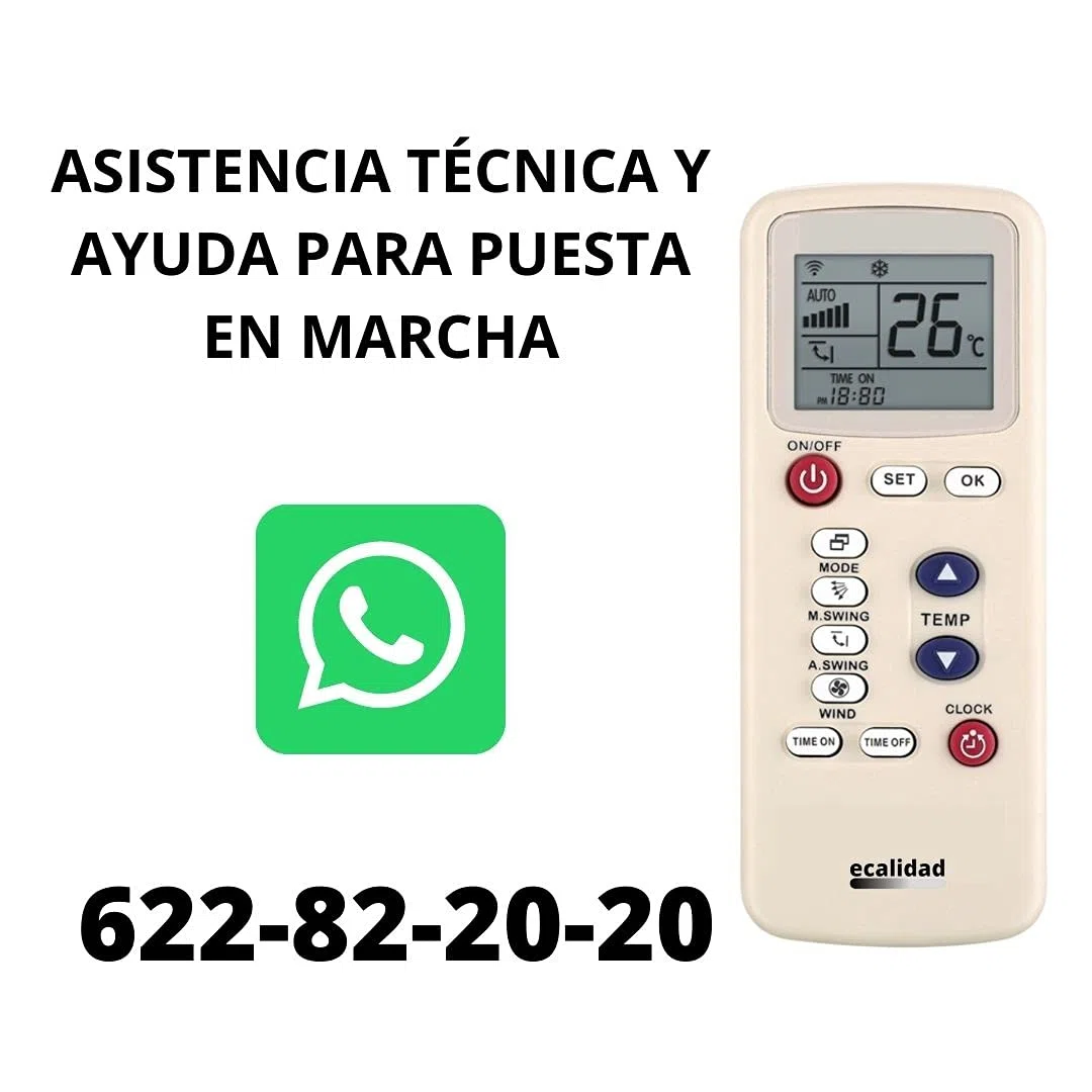 McQuay - Mando Aire Acondicionado McQuay - *Soporte + Pilas Incluidas* - Mando a Distancia Compatible con Aire Acondicionado McQuay. Entrega en 24-48 Horas. McQuay MANDO COMPATIBLE.