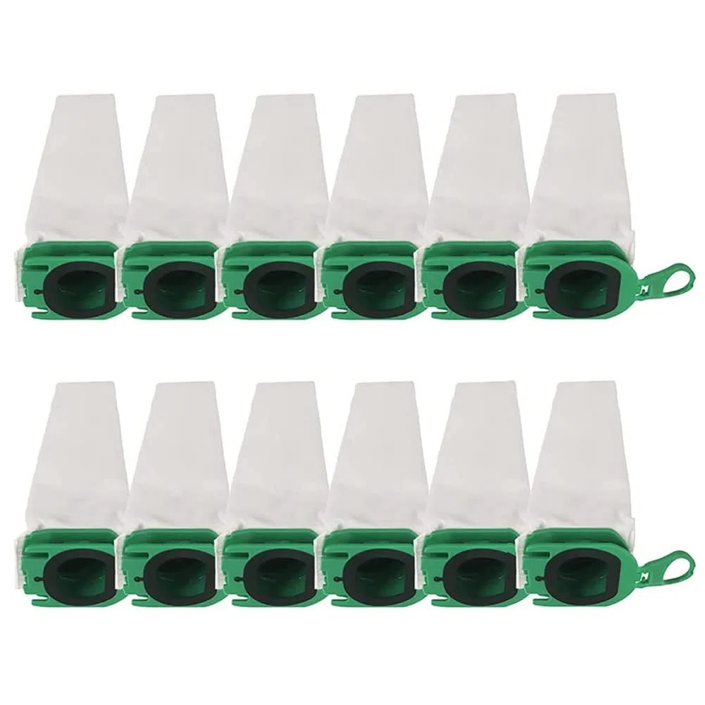 12 Piezas Bolsas de Repuesto de Aspiradora para Vorwerk Kobold VB100 VB 100 FP100 100 Bolsas de Repuesto para Aspiradora