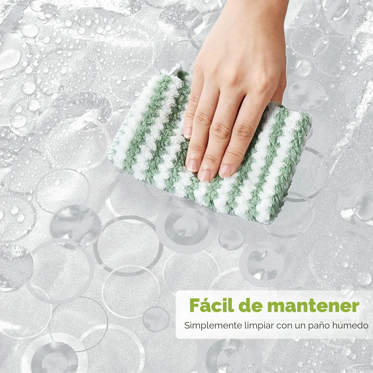 OTraki Cortina Ducha Pesada Larga 240x200cm Cortina de Baño Antimoho Impermeable Cortina Bañera EVA Translúcida Mate Shower Curtian con 16 Ganchos para Ducha o Bañera