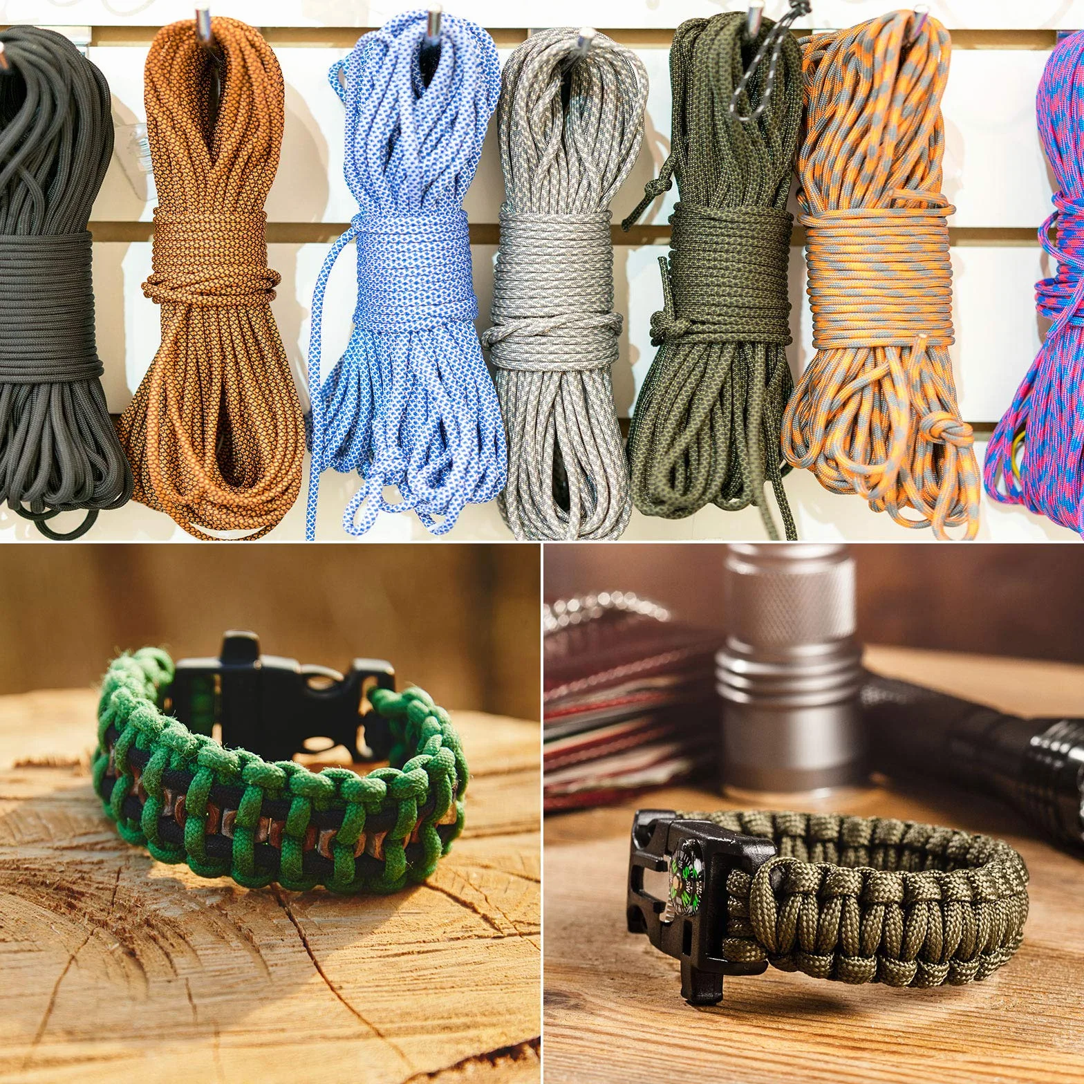 Ferraycle Herramientas de Anudar, Juego de Paracord FID Agujas de Cordón de Paracord de Acero inoxidable y Herramienta de Suavizado para Trabajo de Cuero de Paracord (Plata)