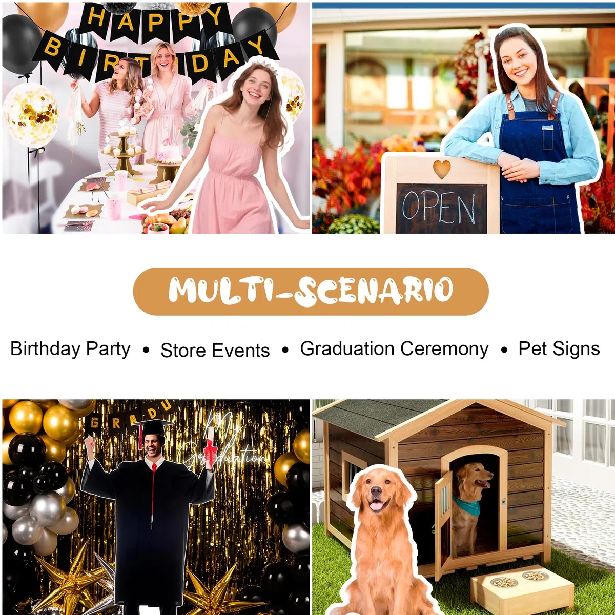 Figura de cartón tamaño Real Personalizable con pie, Ideal para Bodas, Fiestas, Halloween, Navidad Cualquier celebración