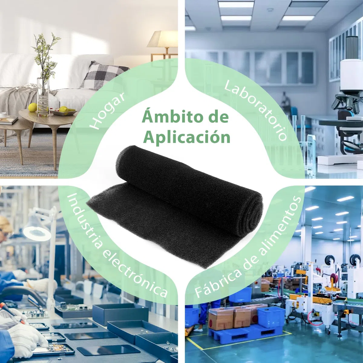 1.5m*40cm*6mm Filtros de Aire Acondicionado Filtro de Aire de Carbón Activado Filtrina Aire Acondicionado Filtro Aire Acondicionado con Funda para Aire Acondicionado XXX