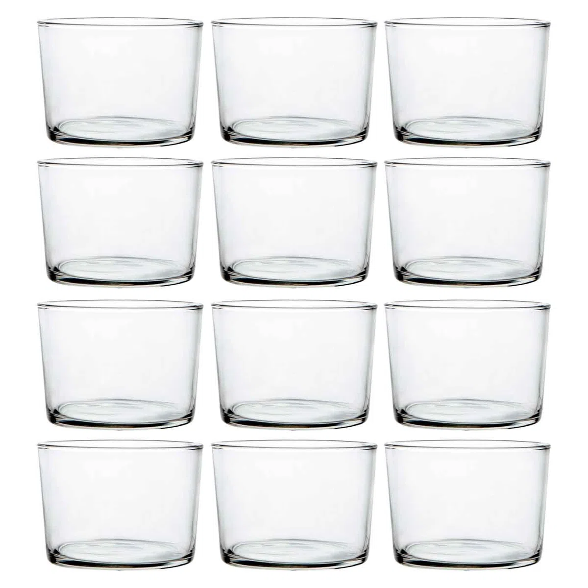 Acan Tradineur - Caja de 12 Vasos Modelo Chiquito - 23 cl - Fabricado en Vidrio Resistente - Apto para lavavajillas - 12 Uds Totales
